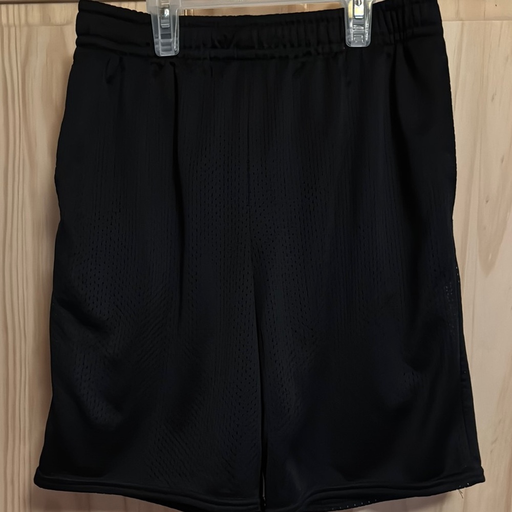 Boys Black Athletic Shorts